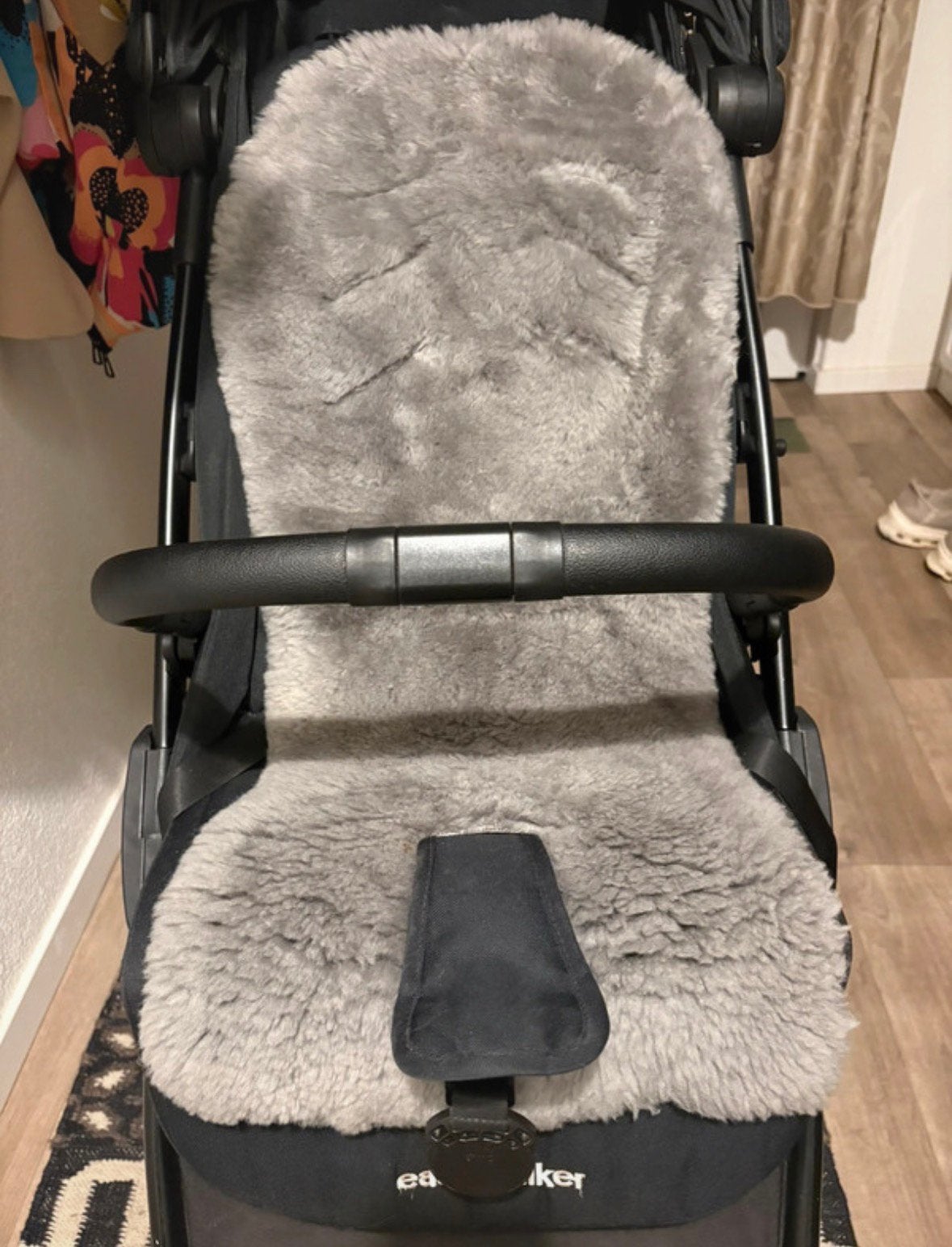 Heitmann felle Lamsvacht buggy / autostoel grijs, Ophalen of Verzenden, Zo goed als nieuw, Overige merken