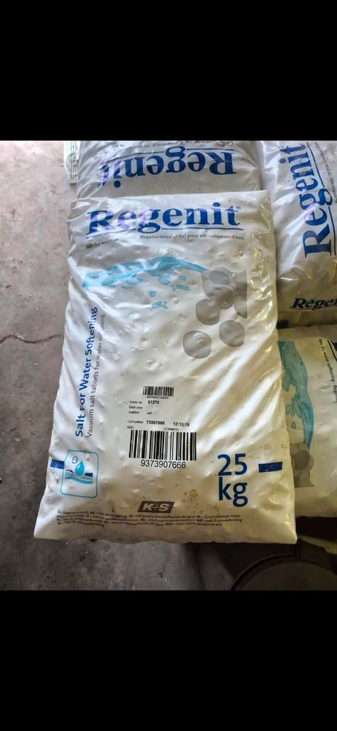 Regenit Zout Tabletten 25 kg voor Waterontharder, Ophalen, Nieuw