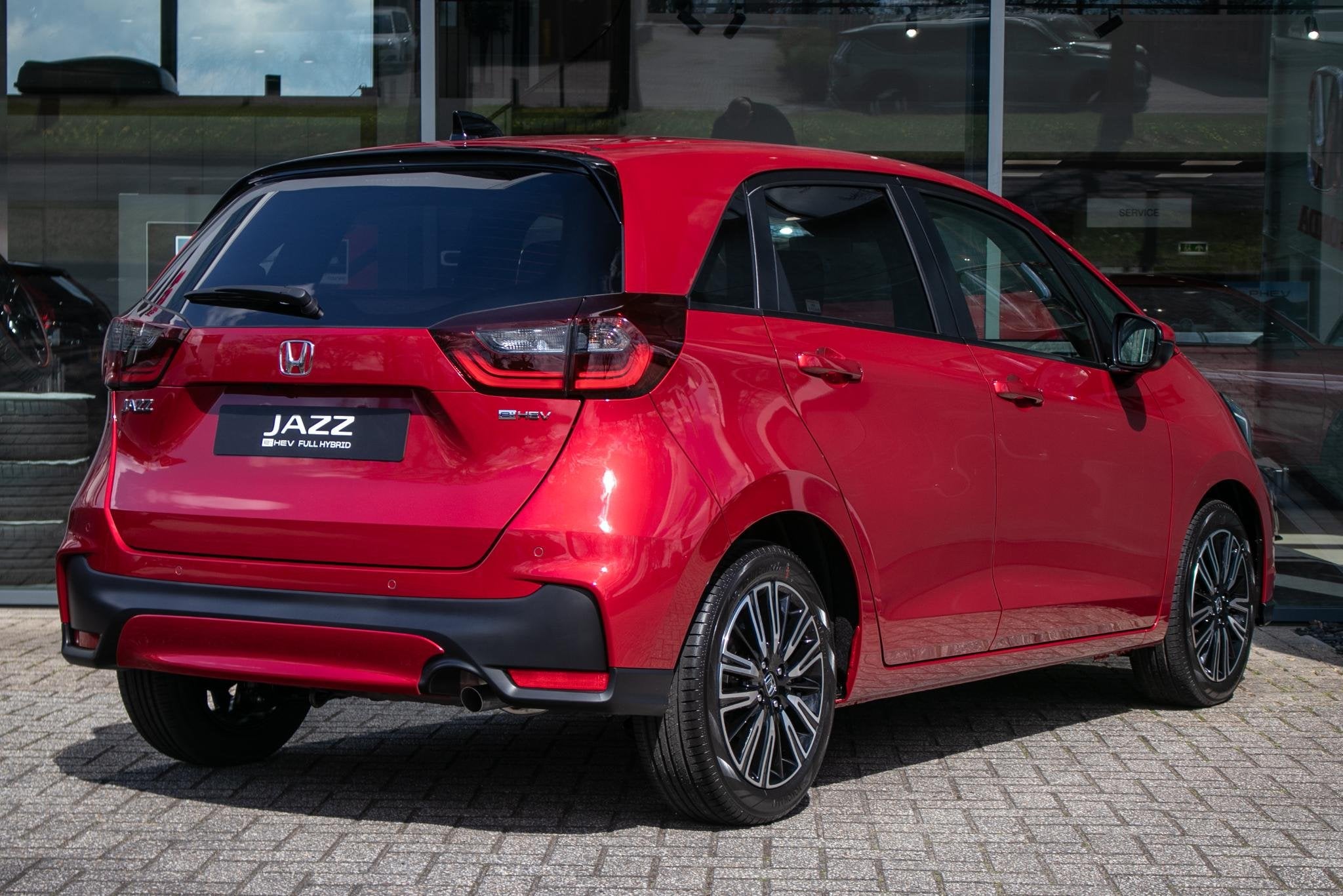 Honda Jazz 1.5 e:HEV Advance - Cons.prijs rijklaar | Navi |, Auto's, 1498 cc, Zwart, 4 cilinders, Leder en Stof