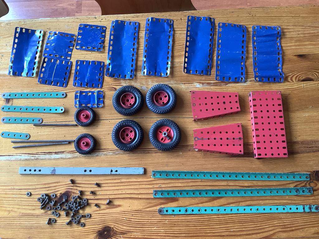Diverse Meccano-onderdelen, Ophalen, Gebruikt