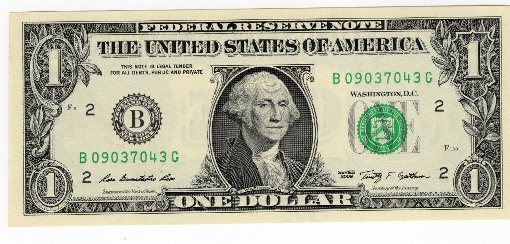 USA 1 Dollar unc 2009 B, Verzenden, Noord-Amerika