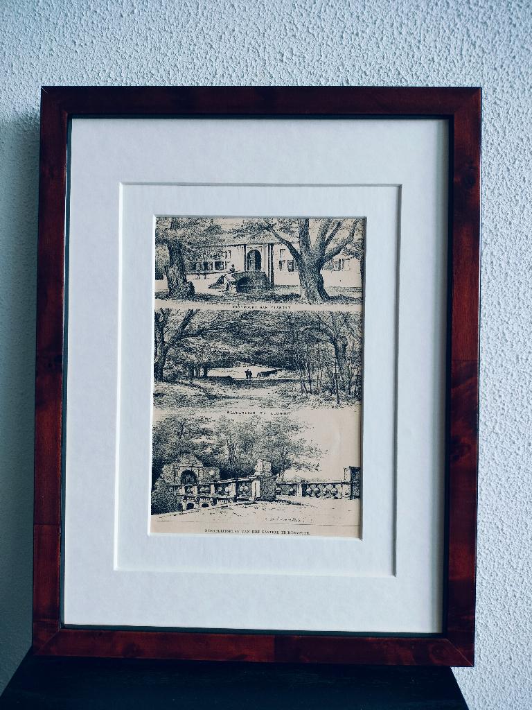 Craandijk Litho Heemstede Elswout 1880 (106), Antiek en Kunst, Kunst | Litho's en Zeefdrukken, Ophalen of Verzenden
