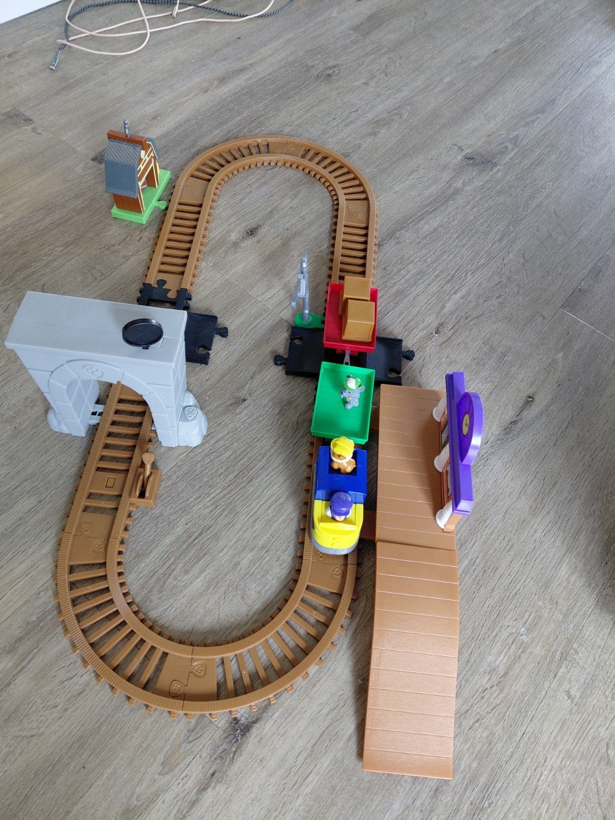 Paw Patrol Treinset met Figuren en Accessoires, Ophalen, Gebruikt