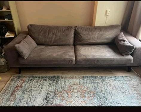 Nous Living Torino 3-zitsbank met hocker, Ophalen, Gebruikt, Driepersoons, 75 tot 100 cm