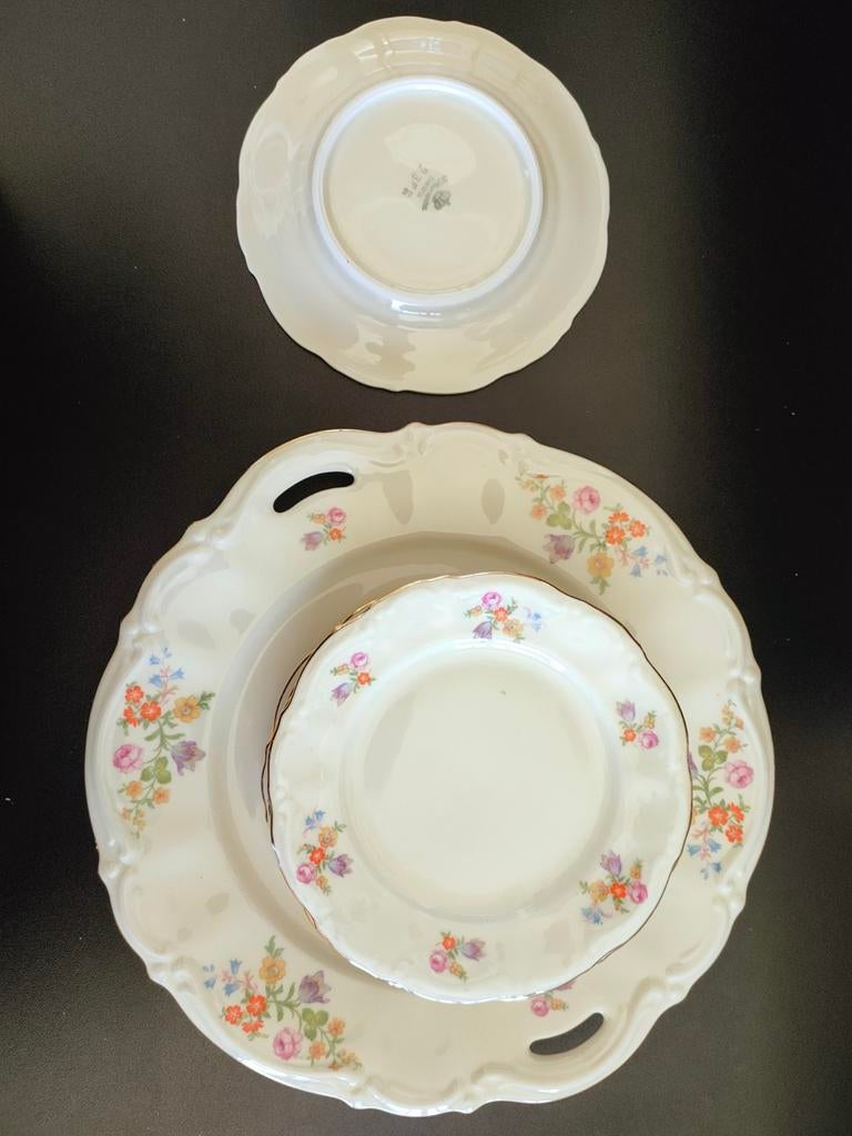 Kronester Bavaria borden (6) + 1 schaal., Antiek en Kunst, Antiek | Servies compleet, Ophalen of Verzenden
