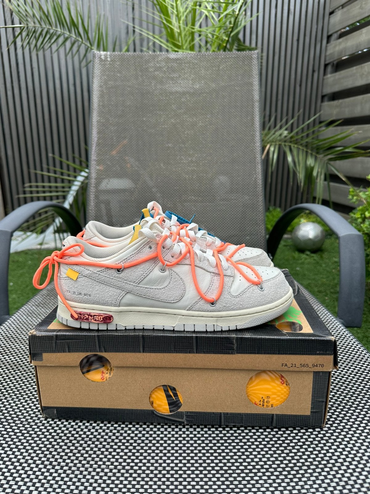 Nike Dunk Low Off White “Lot 19” 43, Overige kleuren, Ophalen of Verzenden, Sneakers of Gympen, Zo goed als nieuw