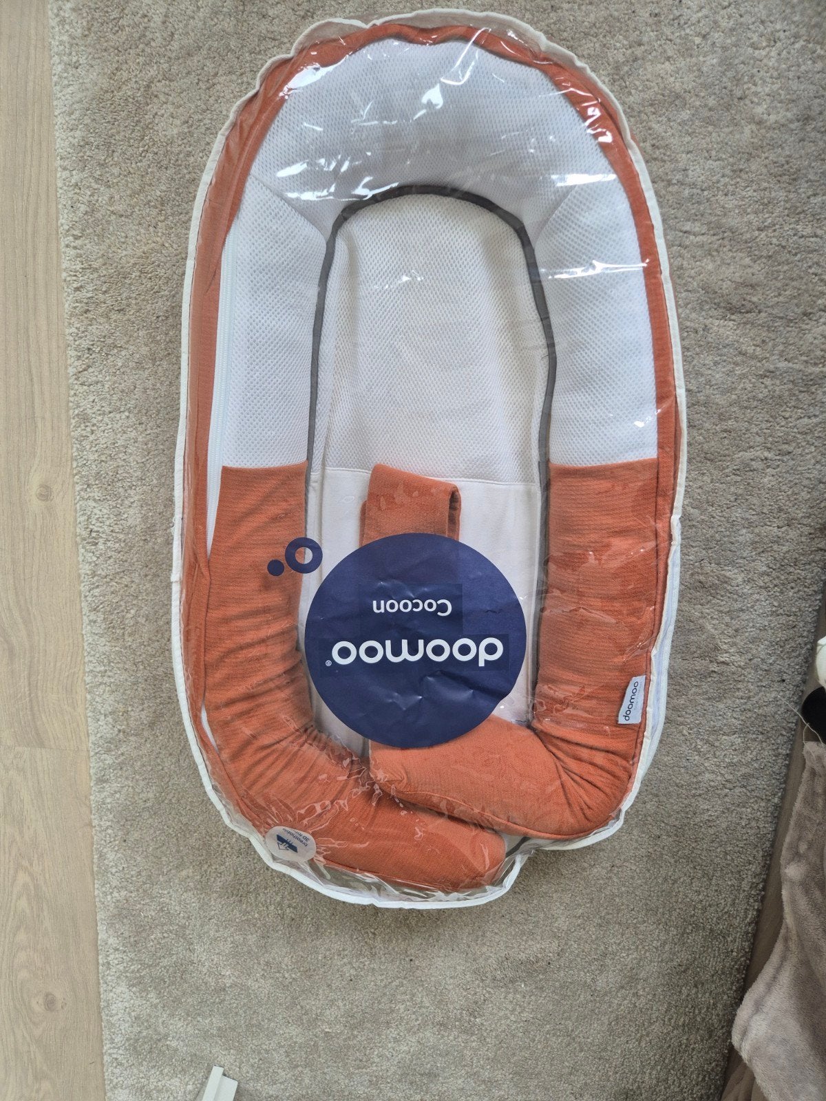 Doomoo Cocoon Baby Nest - terra, Kinderen en Baby's, Babywiegjes en Ledikanten, Ophalen of Verzenden, Zo goed als nieuw, Overige typen