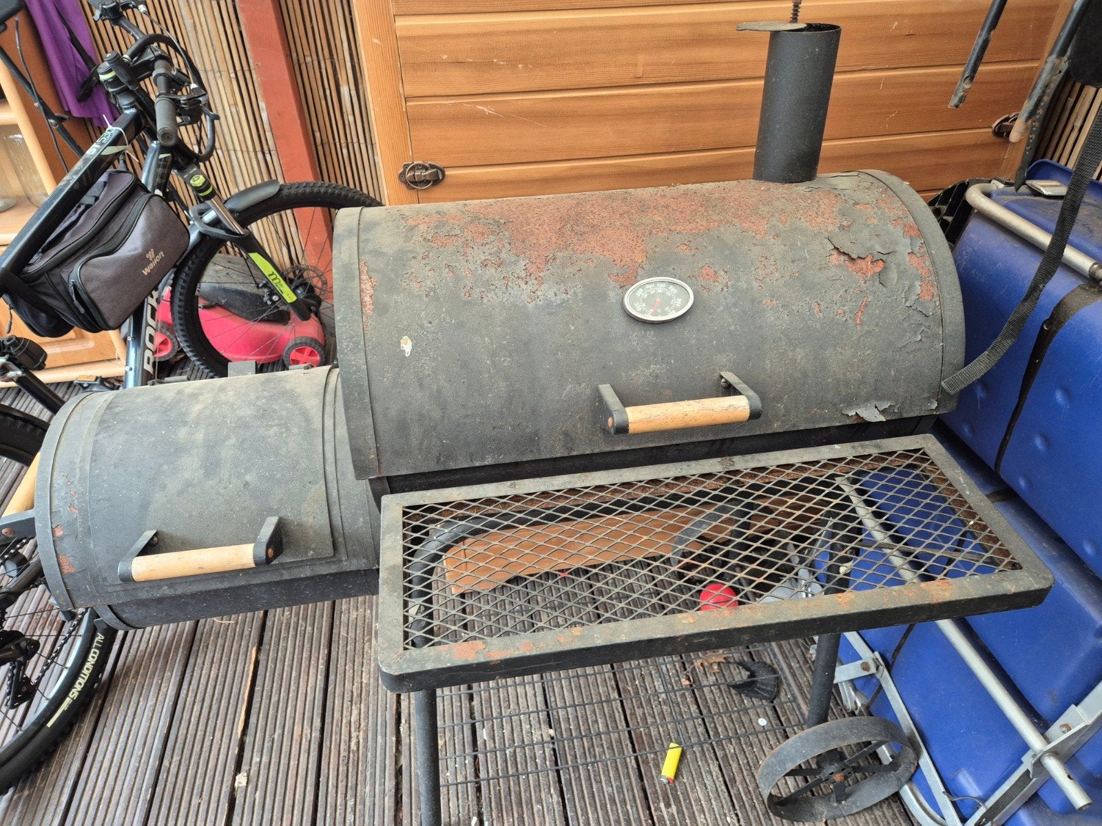 Gebruikte Smoker BBQ met roestplekken, Ophalen of Verzenden, Gebruikt
