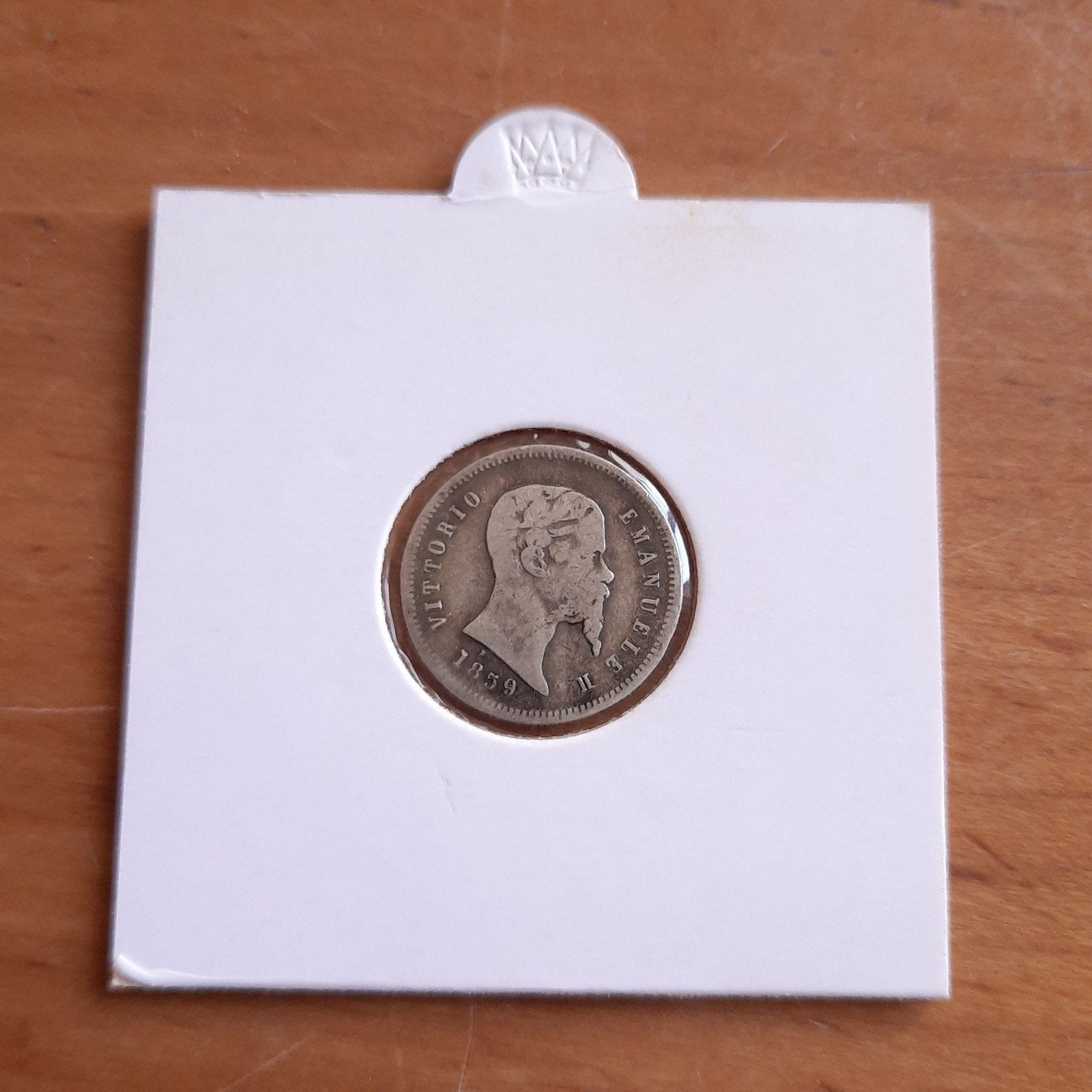 Silver Coin 50 Centesimi Italy1859 Vittorio Emanuele II, Verzenden, Italië