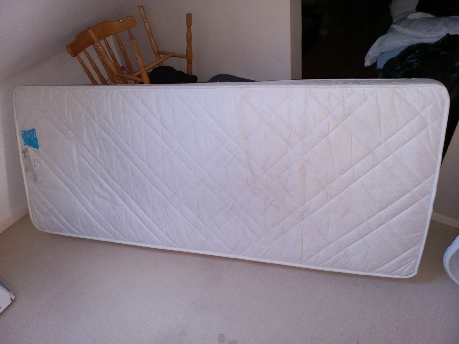 Matras met binnenvering, Ophalen, Gebruikt, Eenpersoons, 80 cm
