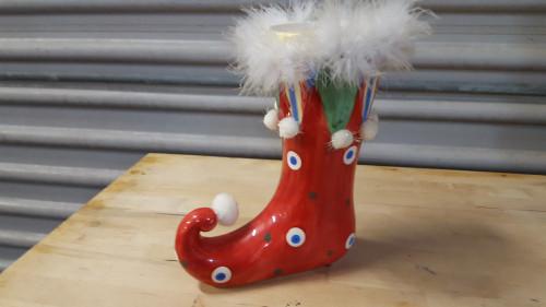 vaas in vorm van laars, Antiek en Kunst, Ophalen of Verzenden