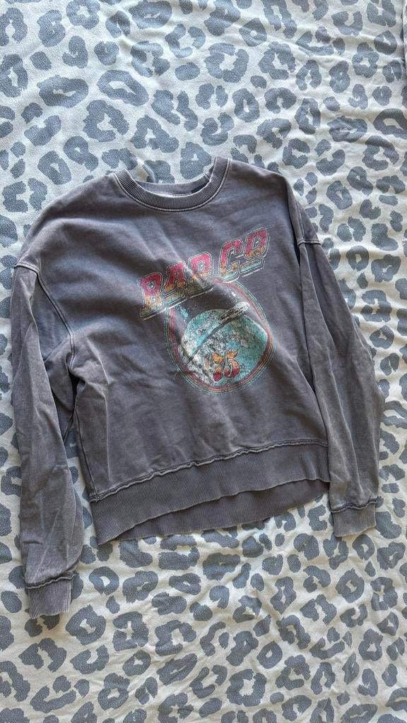 Grijze oversize Bad Co Zara sweater, Ophalen, Gedragen, Maat 48/50 (M), Grijs