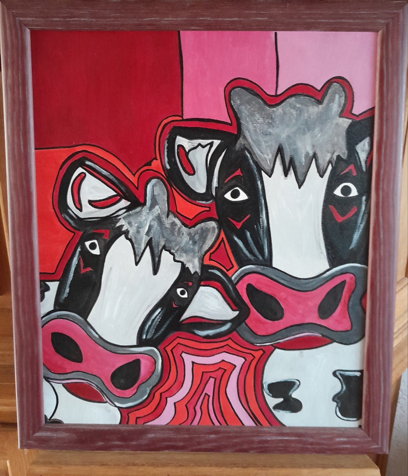 koeien, Ophalen of Verzenden, Acrylverf