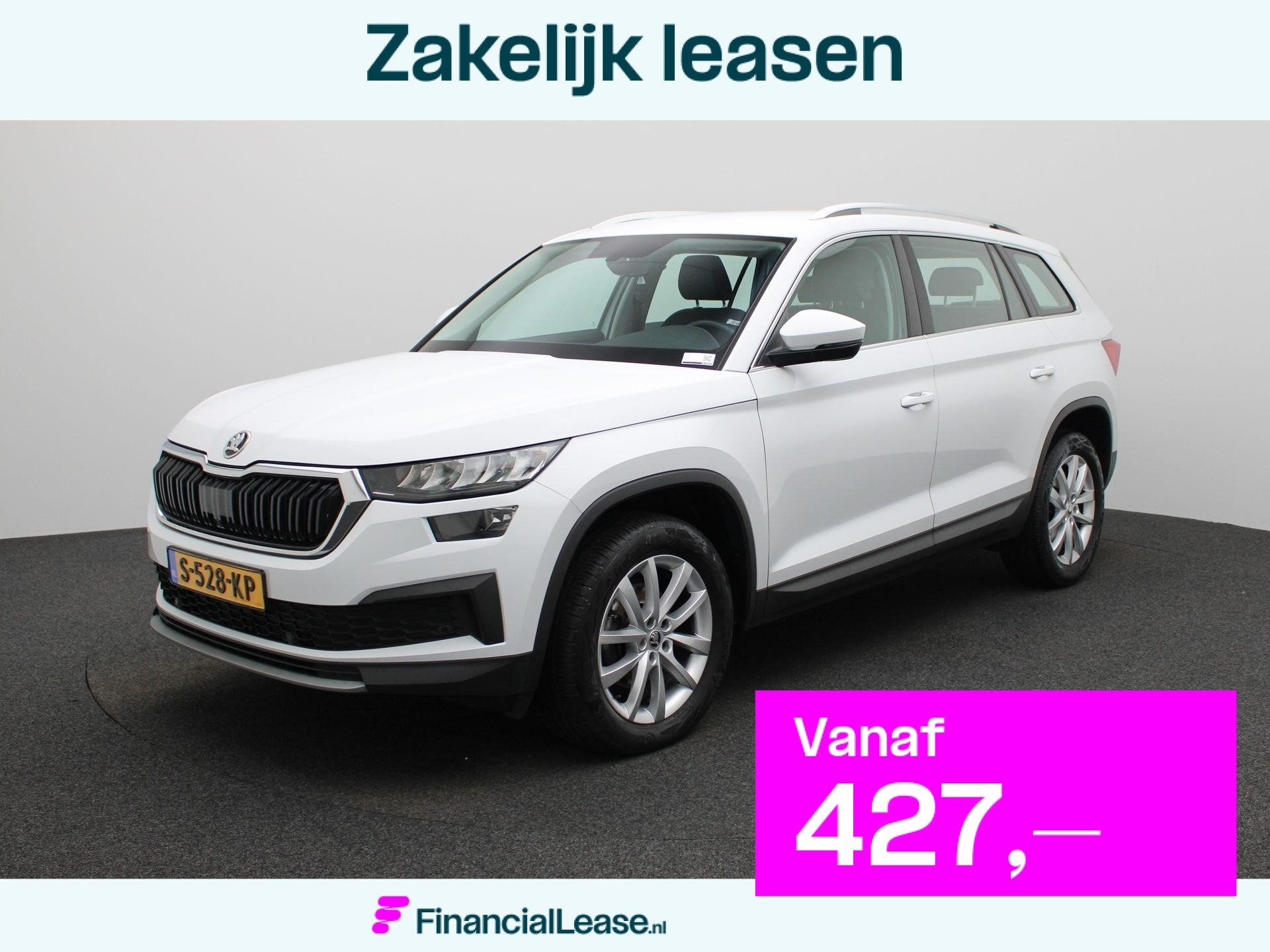 Skoda Kodiaq 1.5 TSI Business Edition | Apple Carplay / Andr, 12 maanden, 4 cilinders, Leder en Stof, Wit