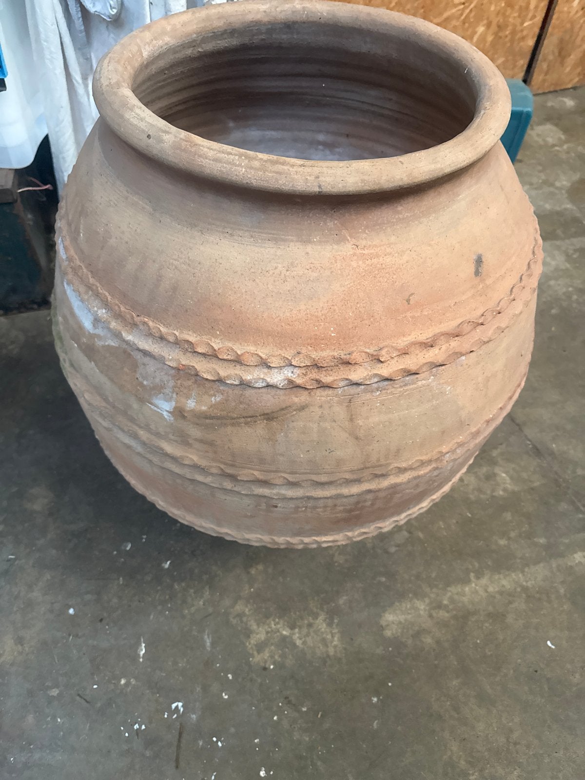 Antieke terracotta vaas - Grote decoratieve pot, Ophalen of Verzenden
