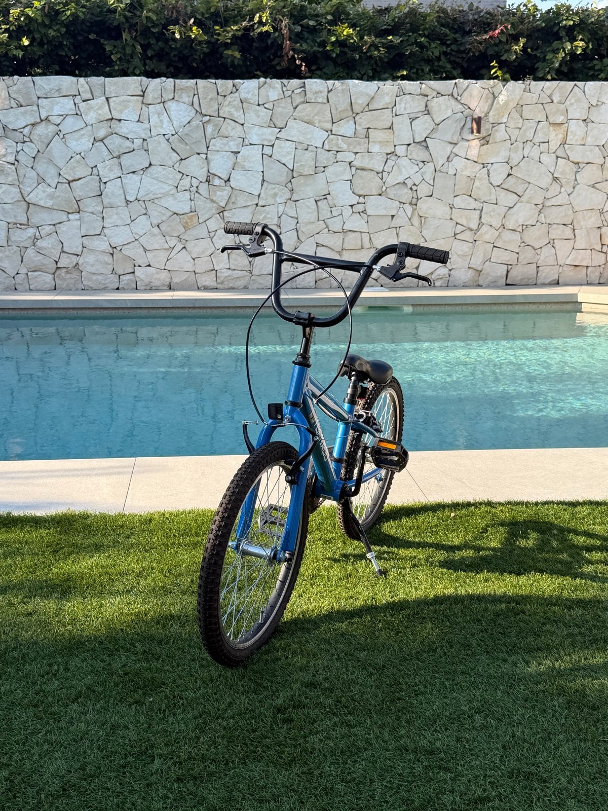 Blauwe Tornado kinderfiets - 20 inch, Fietsen en Brommers, Staal, Velgrem, V-brakes, Ophalen of Verzenden