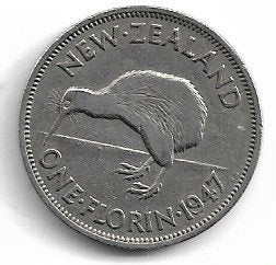 New Zeeland Florin 1947, Ophalen of Verzenden
