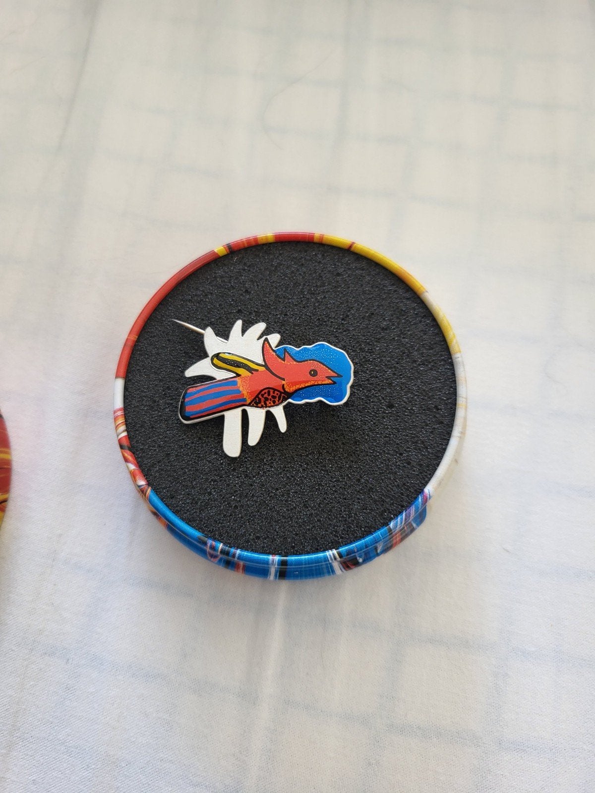 Zilveren Broche Corneille 2002 - Week van het Sieraad, 4 tot 7 cm, Ophalen of Verzenden, Zo goed als nieuw, Zilver