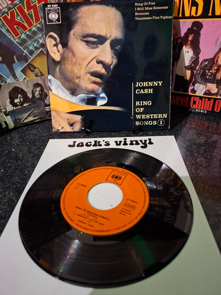 Johnny Cash - Ring of Western Songs I (EP 5904) Viny 1964l, Cd's en Dvd's, Vinyl | Country en Western, Zo goed als nieuw, Overige formaten