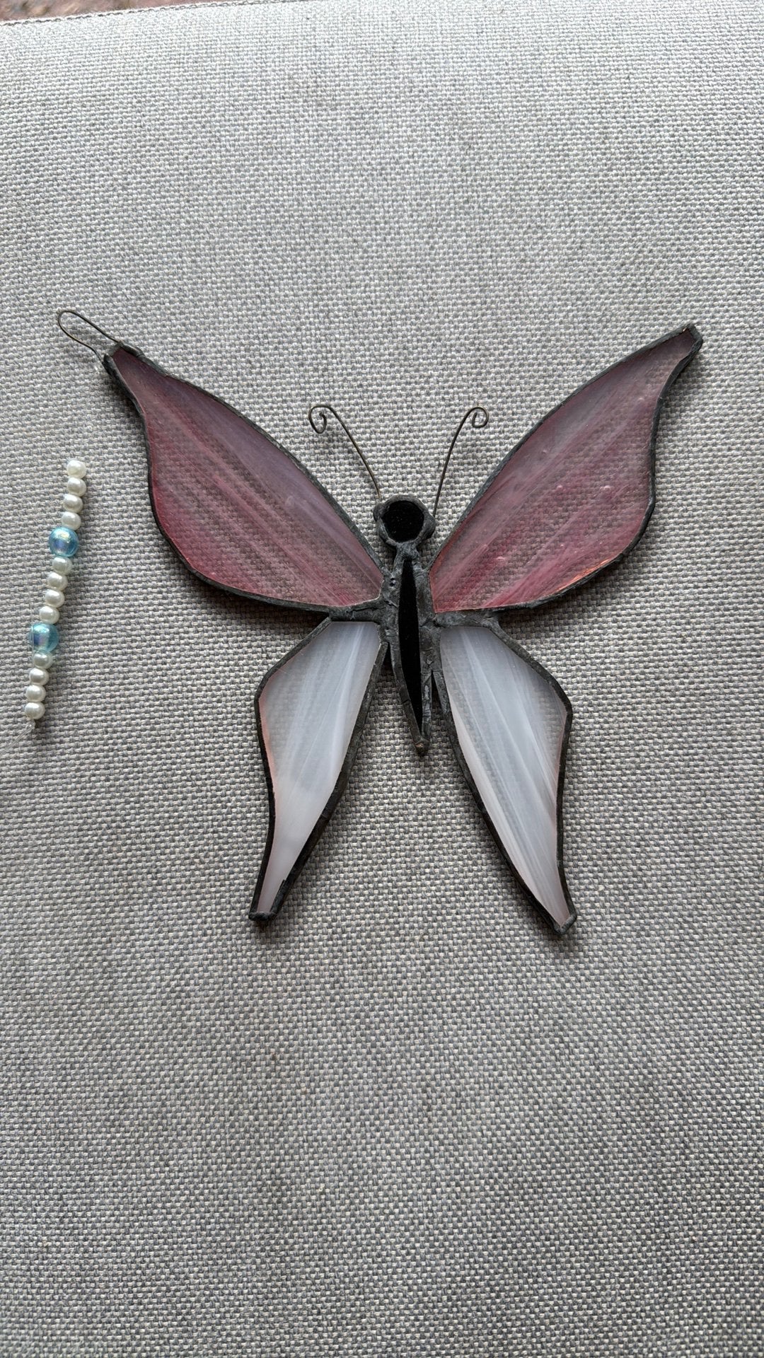 Vlinder van glas ( tiffany), Ophalen of Verzenden, Zo goed als nieuw