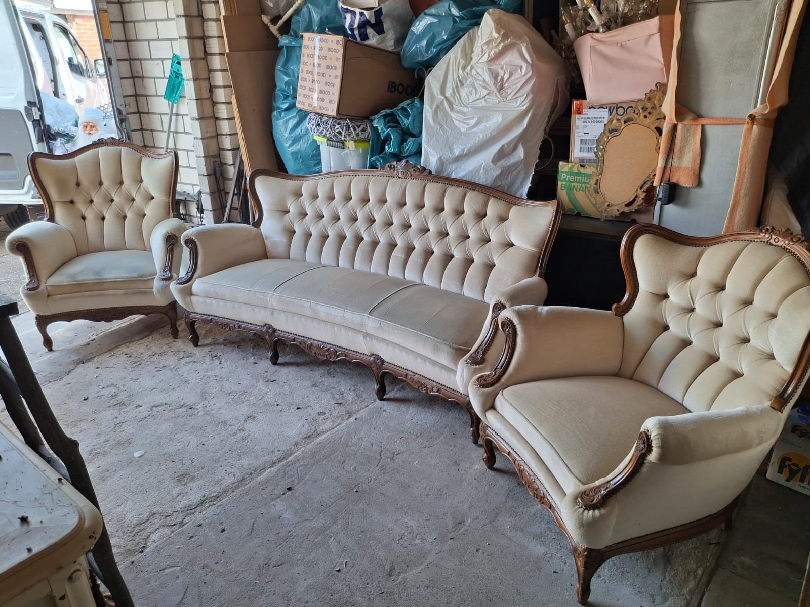 barok bankstel, Ophalen, Gebruikt, 75 tot 100 cm