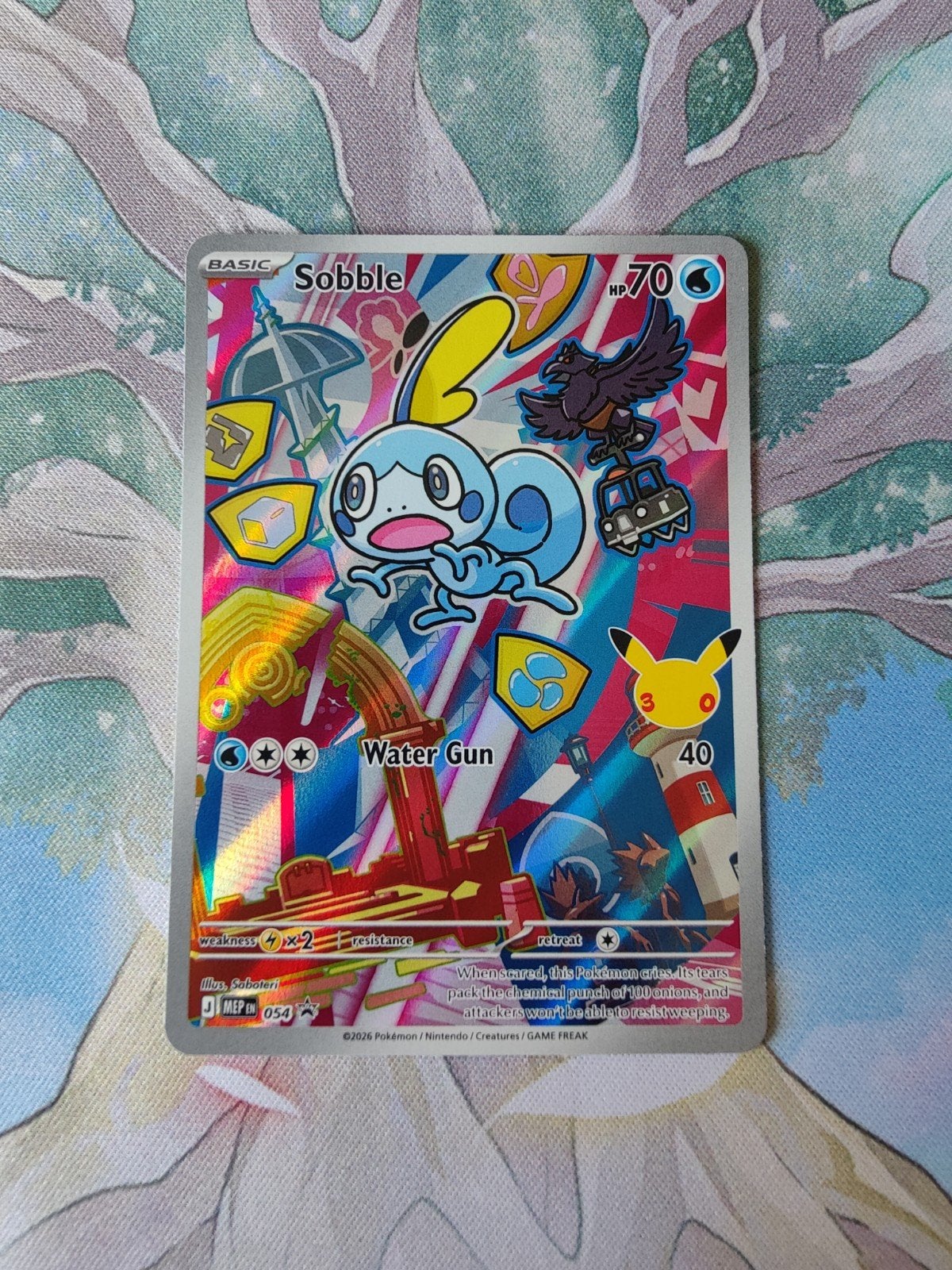 Pokemon black star promo sobble illustration mep054, Ophalen of Verzenden