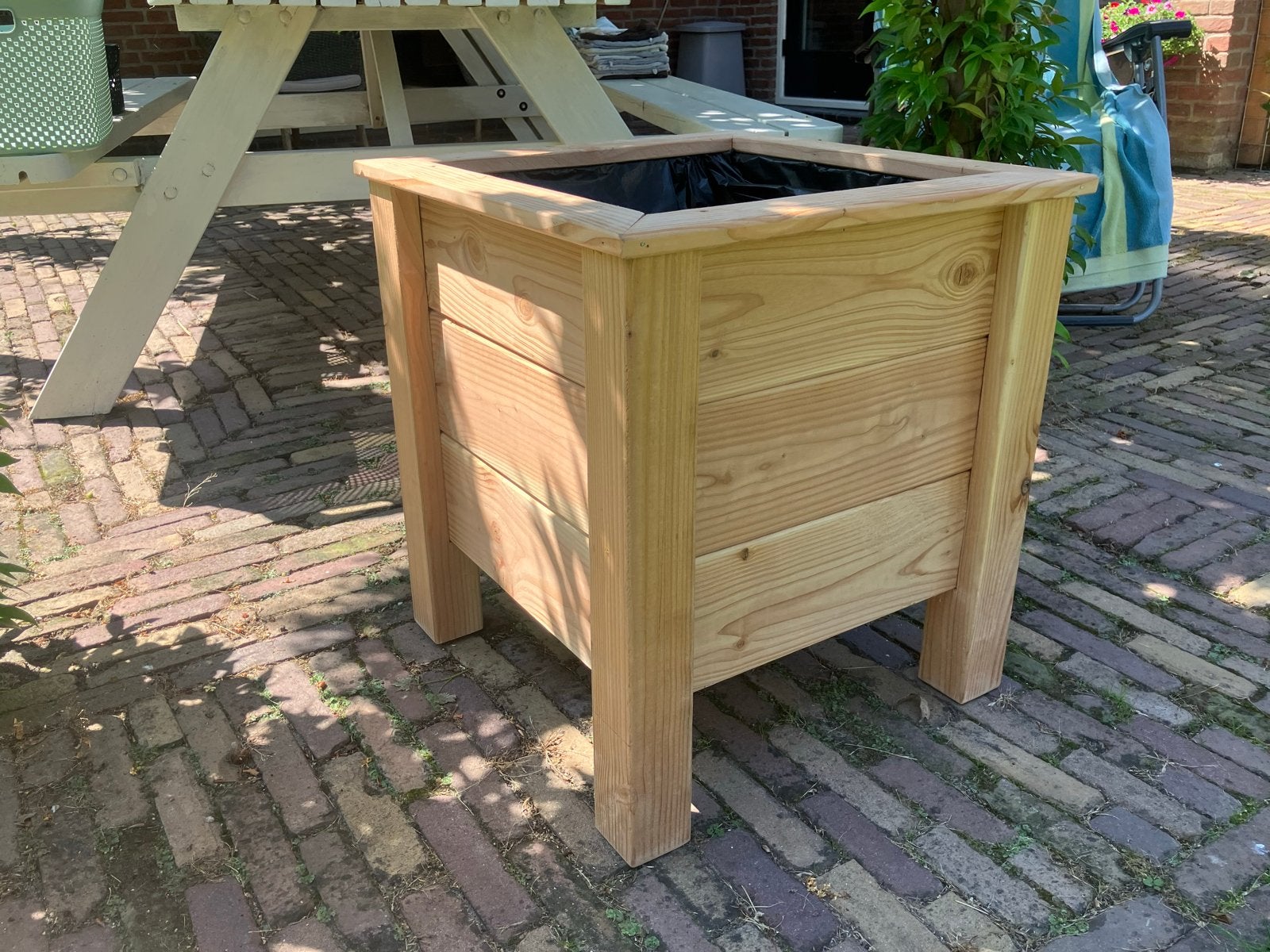 Douglas Bloembak - Robuust en Duurzaam, Tuin en Terras, Ophalen, Minder dan 60 cm, Vierkant, Nieuw