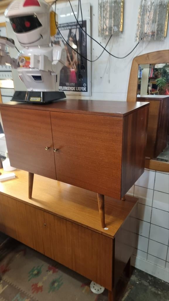 Vintage dressoir jaren 60 teak, Gebruikt, ,, Ophalen of Verzenden, ,