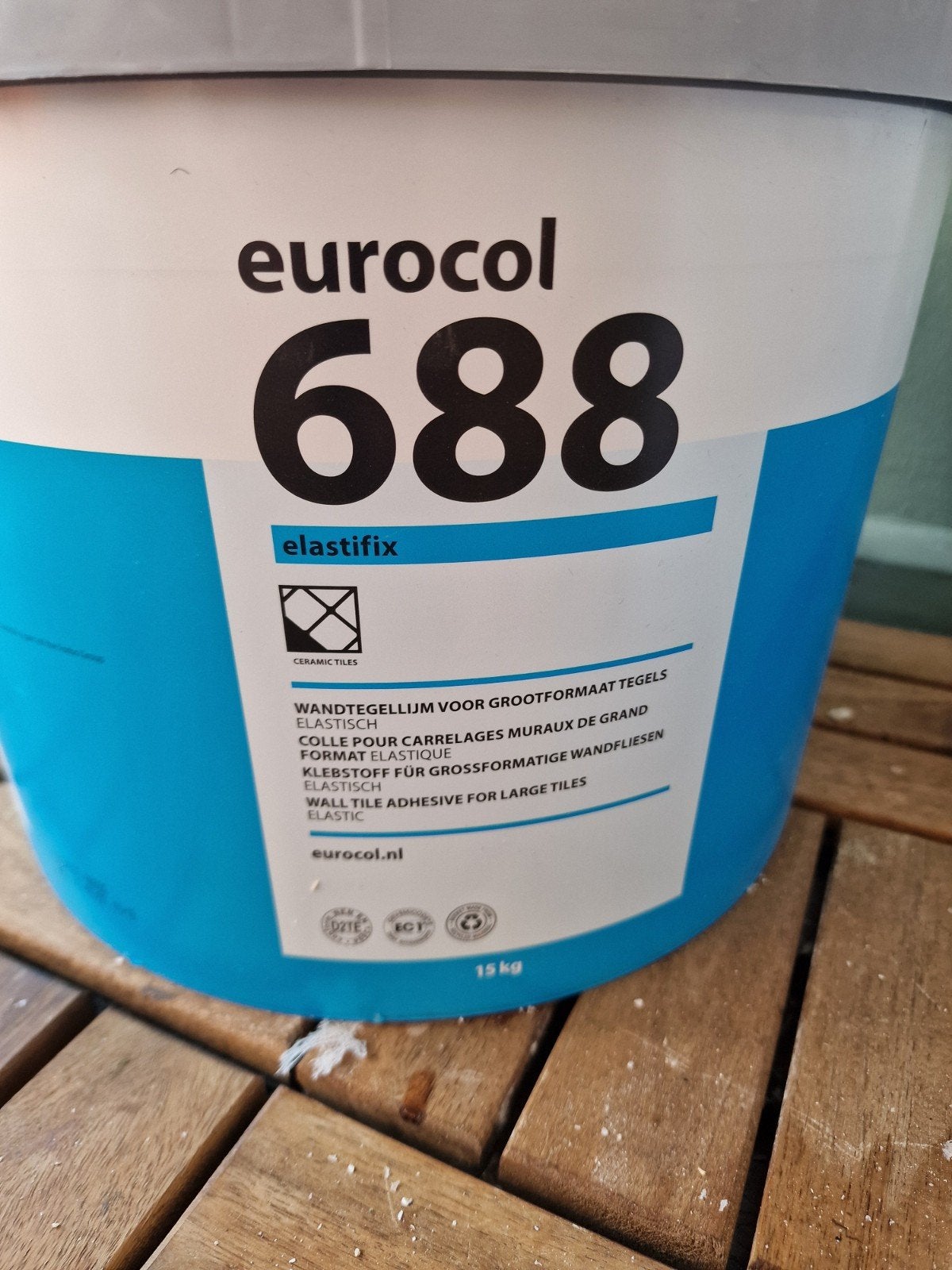 Eurocol 688 Elastifix wandtegellijm (+-9,5kg), Ophalen, Overige materialen, Gebruikt, Wandtegels