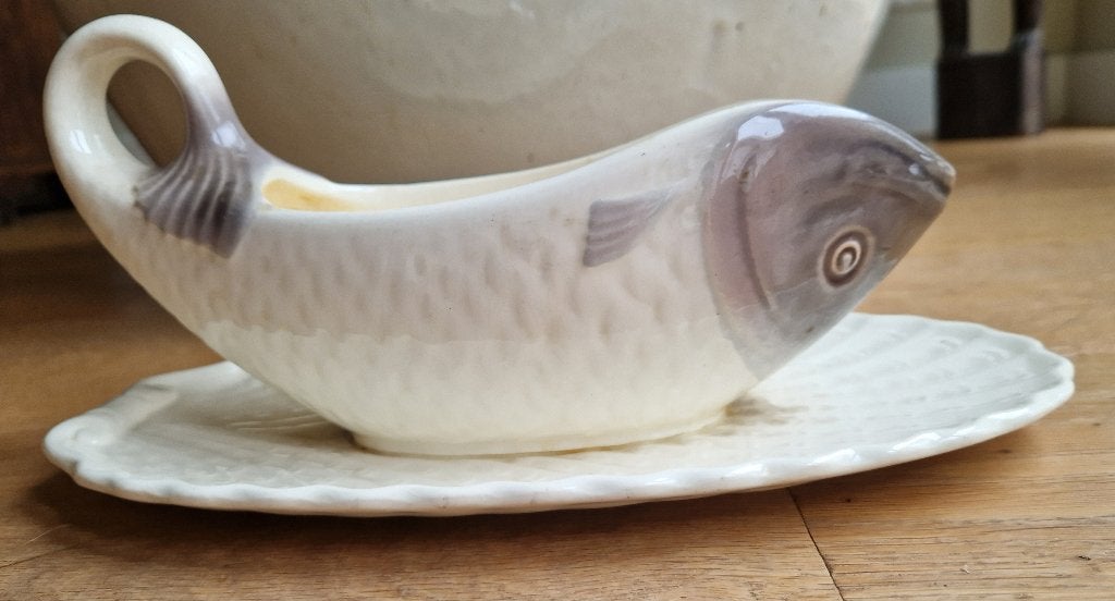 Waechtersbach visservies: sauskom op vaste onderschotel, Antiek en Kunst, Ophalen