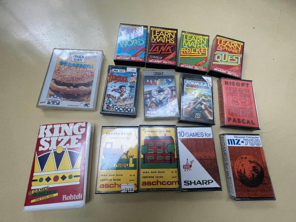 MSX games hunchback burgerkill king size mappy formula 1, Ophalen of Verzenden, MSX