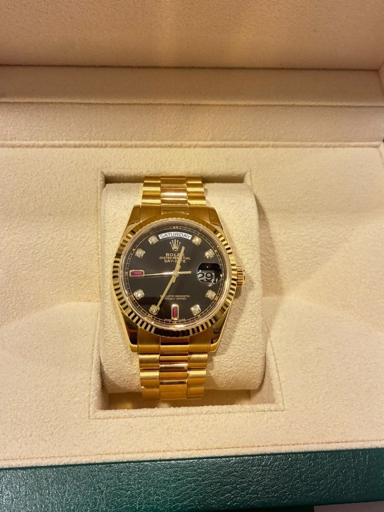 Rolex Day Date, Staal, Rolex, Polshorloge, Ophalen of Verzenden