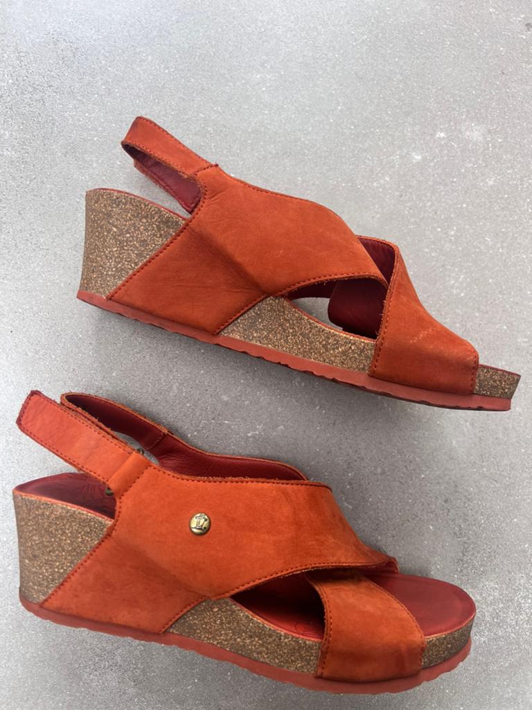 PANAMA JACK VALESKA BASICS B5 NOBUCK TEJA LEREN SANDALEN 40, Kleding | Dames, Schoenen, Bruin, Zo goed als nieuw, Sandalen of Muiltjes