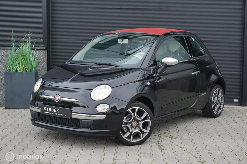 Fiat 500 C 0.9 TwinAir Lounge Cabrio Apple CarPlay Orig NL T, Auto's, Euro 5, 86 pk, Gebruikt, 31 €/maand