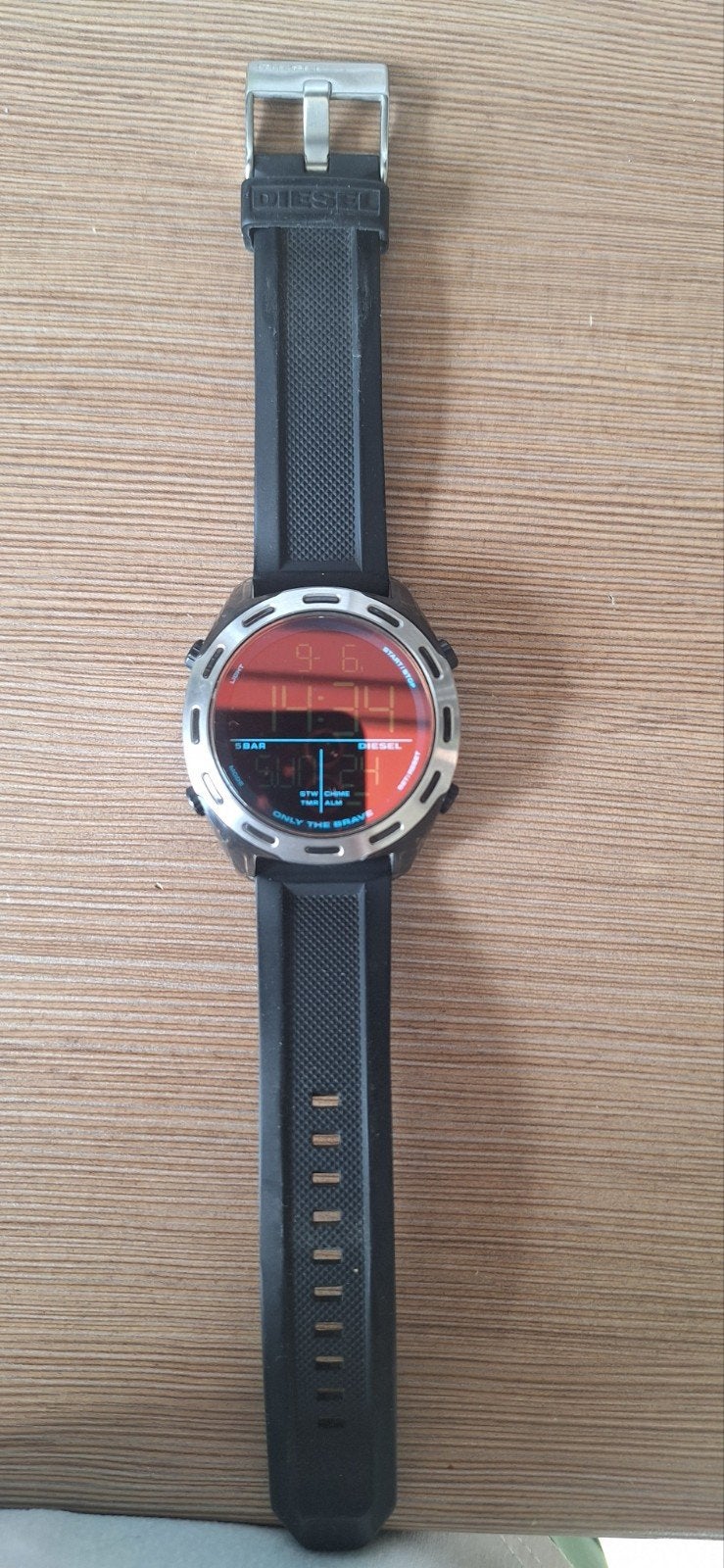 horloge Diesel, Ophalen, Zo goed als nieuw, Leer, Overige merken