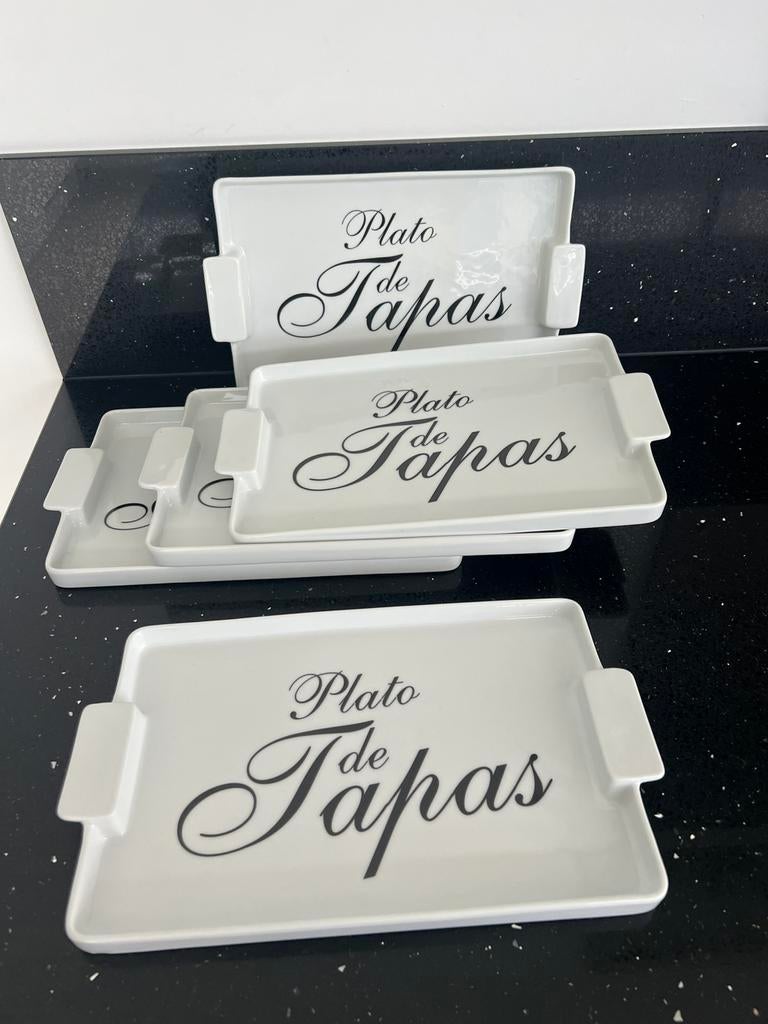 Nieuw / Gusta Serveer plateau ' de Tapas' - Wit Set van 5, Ophalen of Verzenden, Nieuw