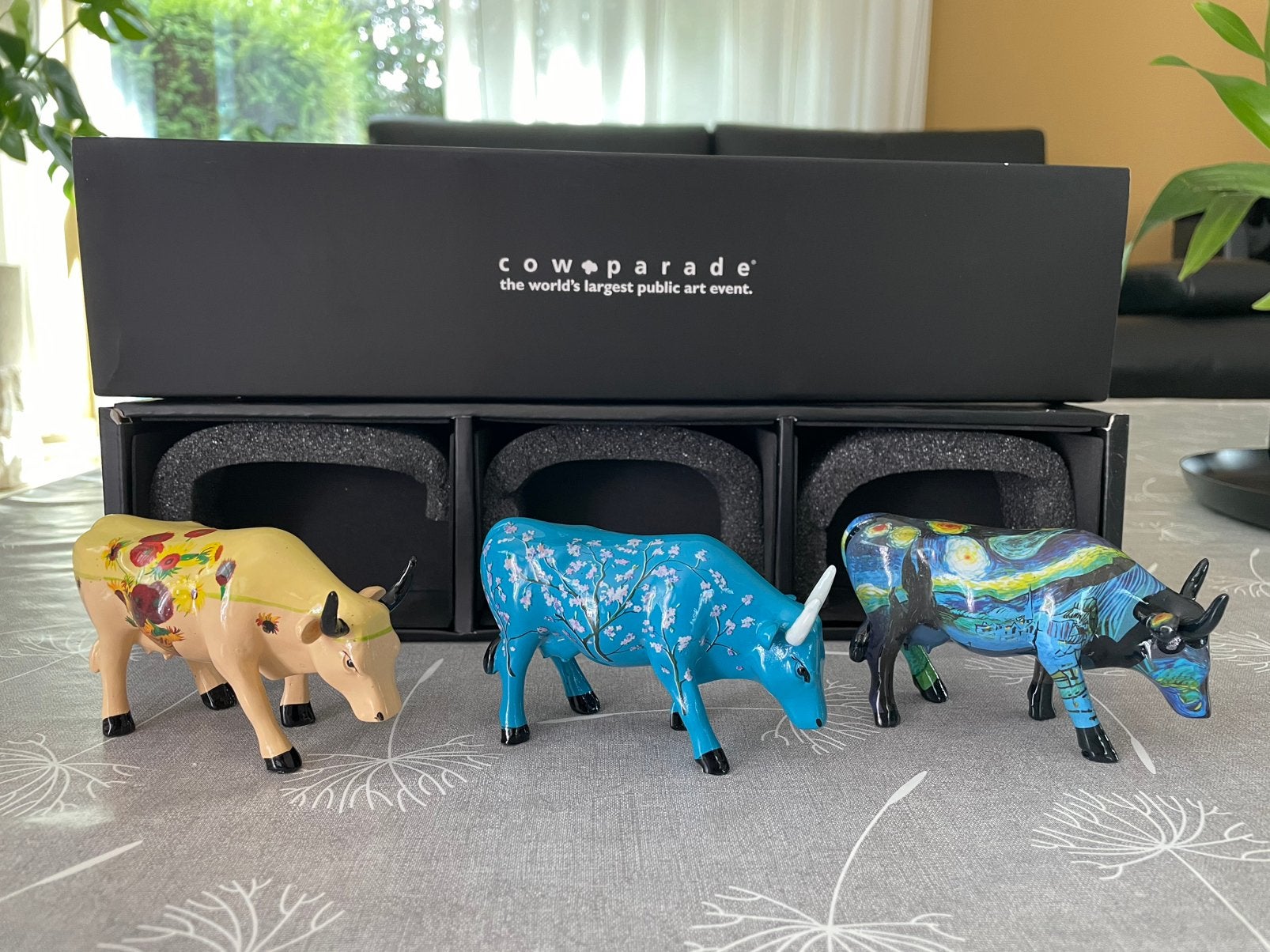 Cow parade, set van 3, van Gogh, Ophalen