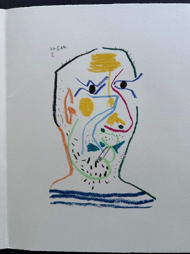 Pablo Picasso litho 1970, Ophalen of Verzenden