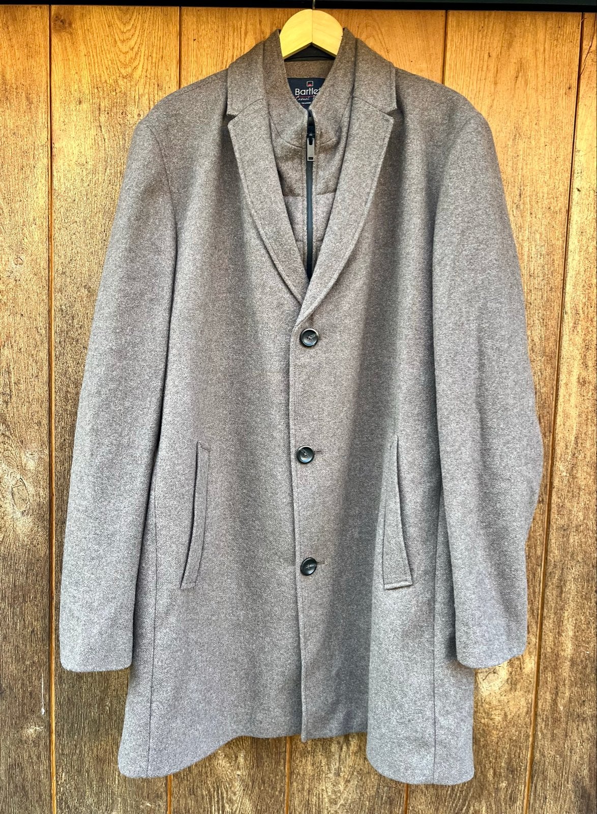 Te koop; Bartlett winterjas, Kleding | Heren, Jassen | Winter, Zo goed als nieuw, Maat 56/58 (XL), Bruin, Ophalen of Verzenden