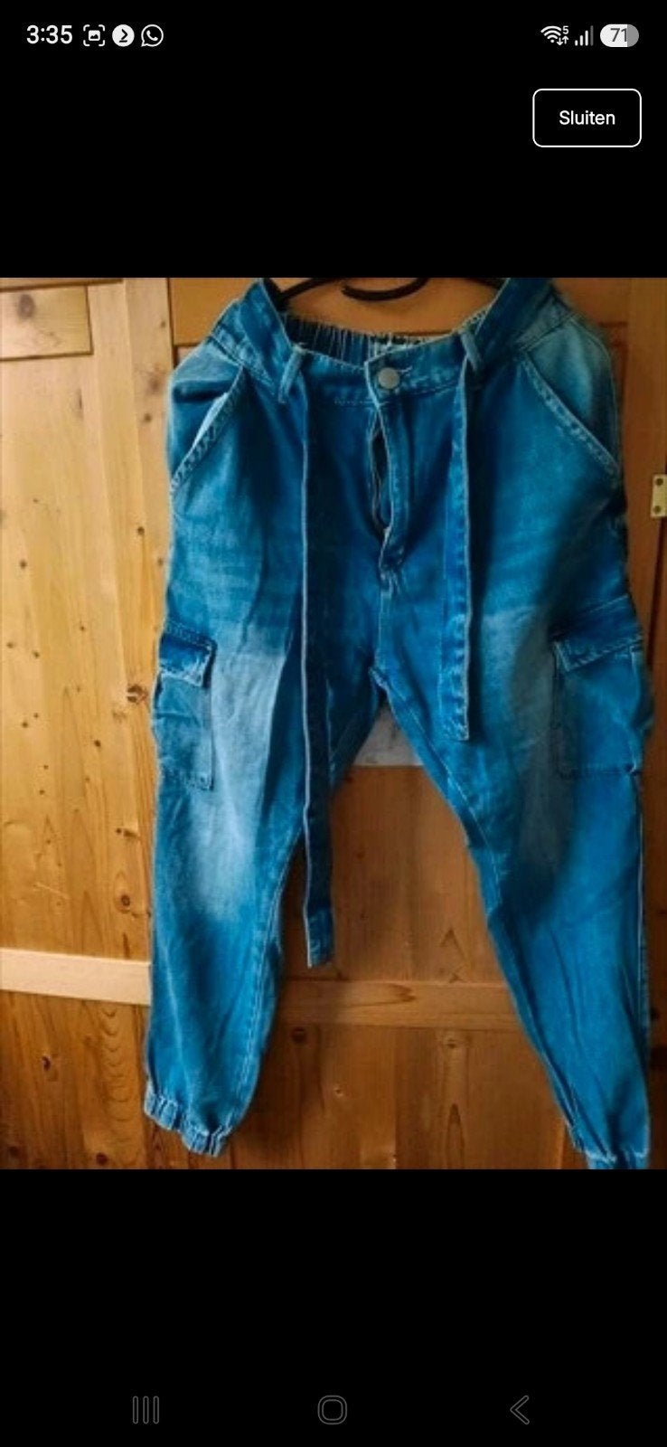 Denim cargo jeans x New Yorker, Blauw, Nieuw, New Yorker, Ophalen of Verzenden