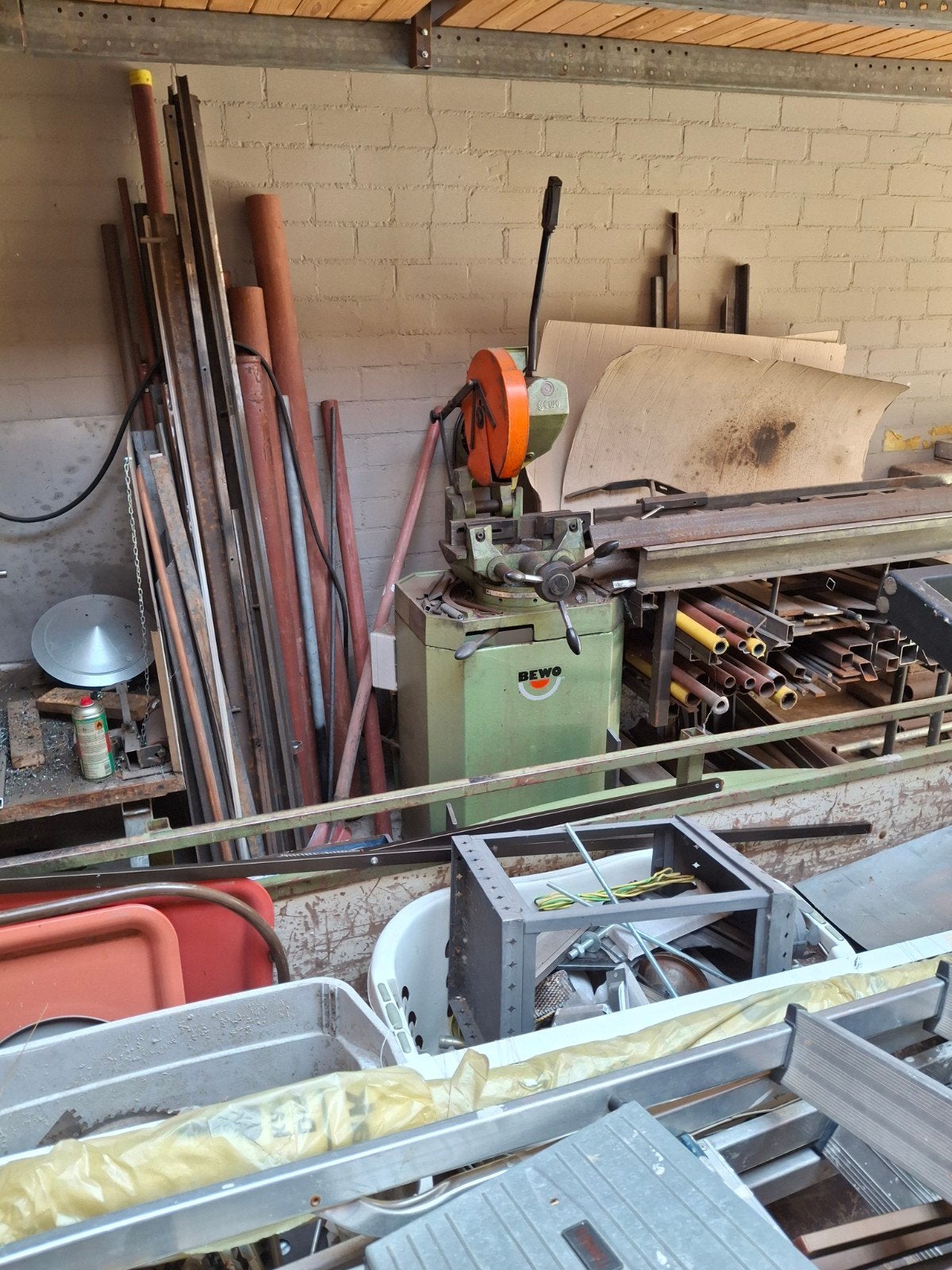 Complete hobbywerkplaats met lasapparaat, slijpmachine, zaag, Hobby en Vrije tijd, Ophalen, Gebruikt