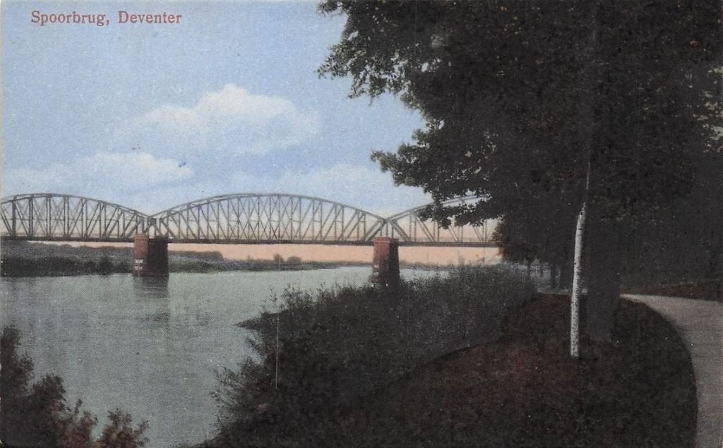 702-323-029 Spoorbrug Deventer, Verzamelen, Ansichtkaarten | Nederland, Verzenden, Voor 1920, Overijssel