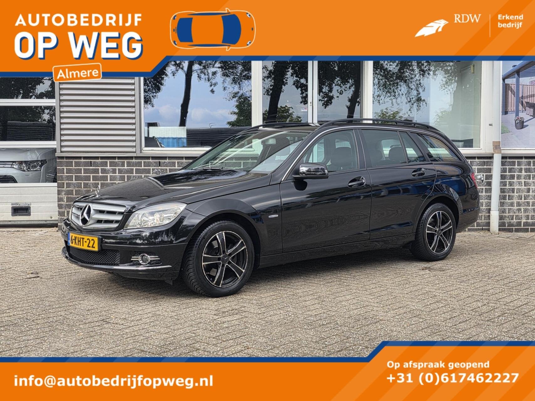 Mercedes-Benz C-Klasse Estate 180 K BlueEFFICIENCY Elegance, Auto's, Achterwielaandrijving, Gebruikt, Zwart, 14 km/l