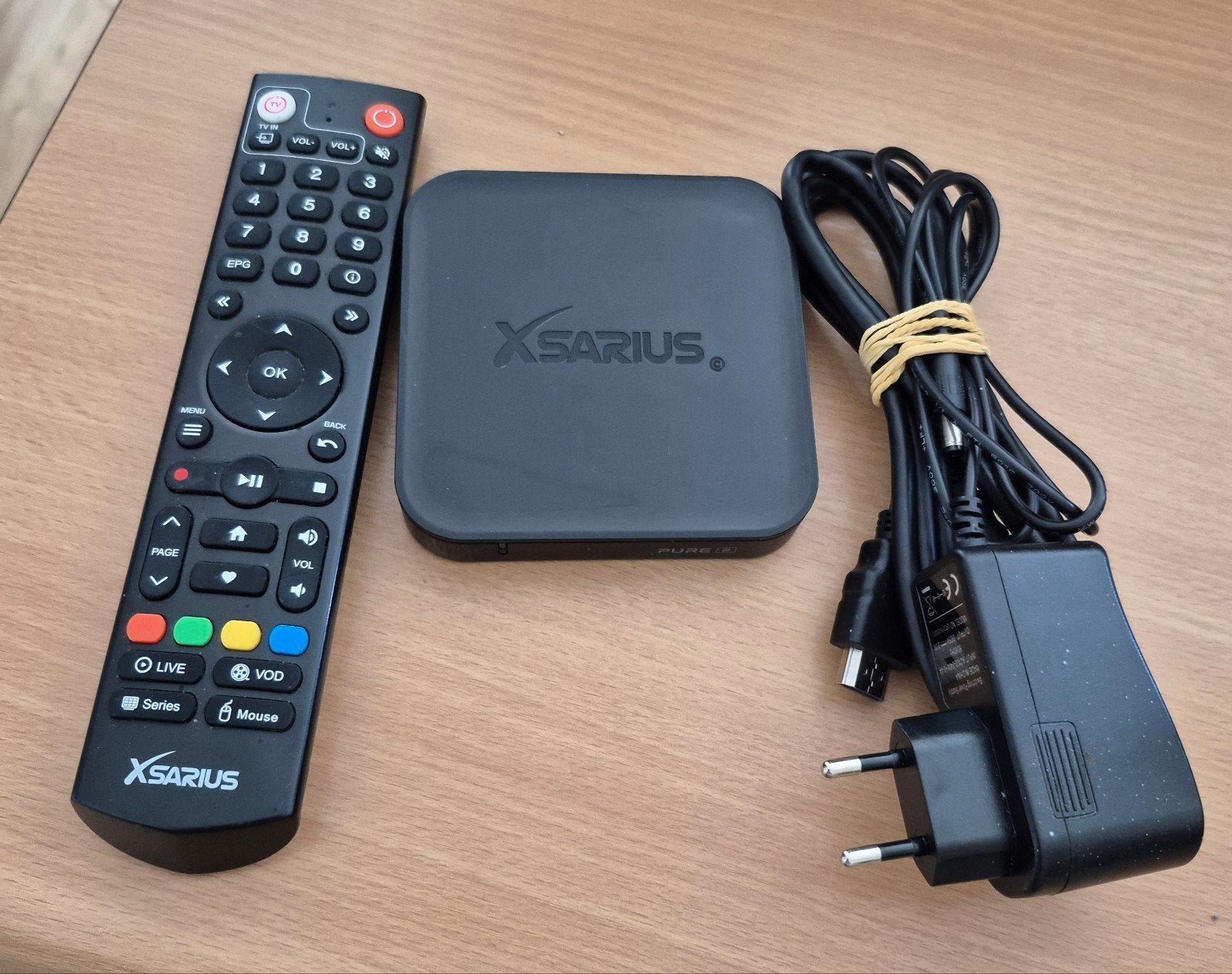 XSARIUS Pure 2 HD IPTV Set-Top Box met Afstandsbediening, Ophalen of Verzenden, Gebruikt, HDMI, Zonder harde schijf