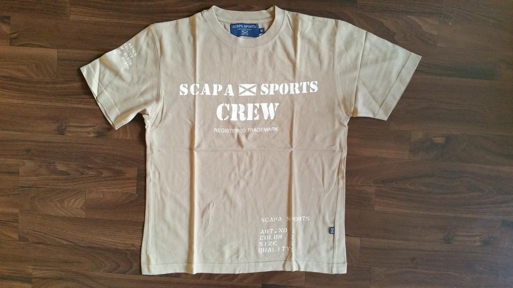 Scapa Sports t-shirt beige maat 12, Scapa, Ophalen of Verzenden, Zo goed als nieuw, Shirt of Longsleeve