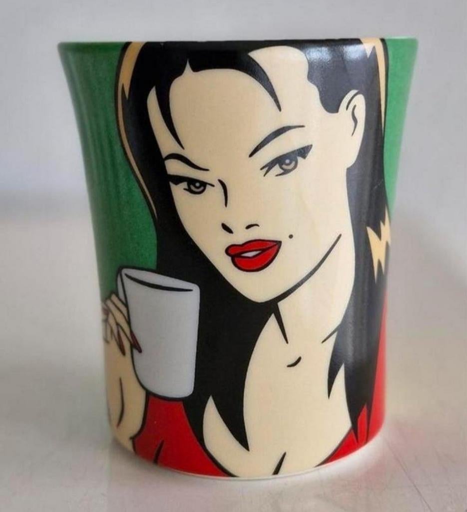 Popart Beker Luc Verschuuren, Ophalen of Verzenden, Zo goed als nieuw, Overige stijlen, Kop(pen) en/of Schotel(s)