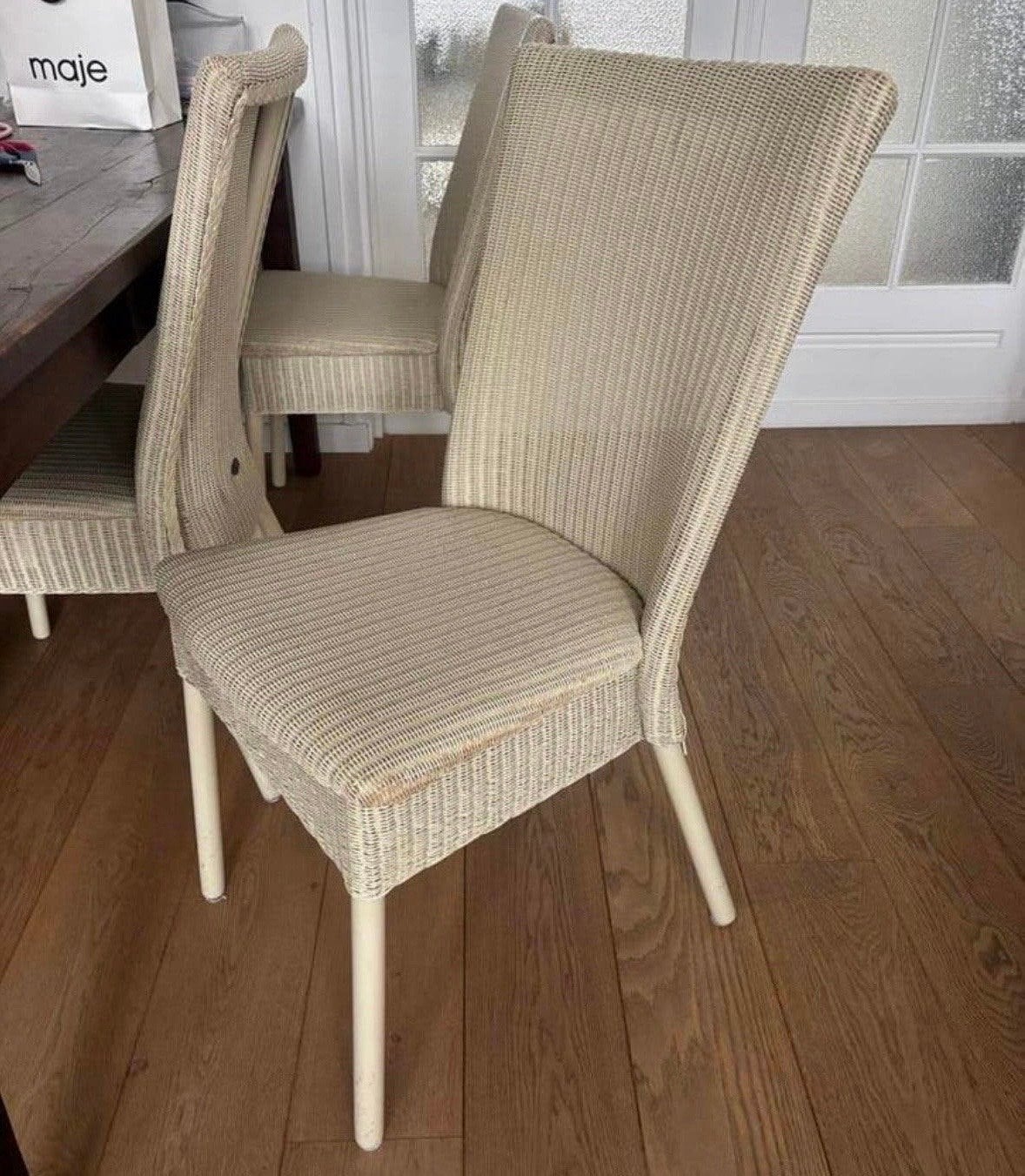 Lloyd Loom eetkamerstoelen (set van 6), Ophalen, Gebruikt, Overige kleuren, Vijf, Zes of meer stoelen