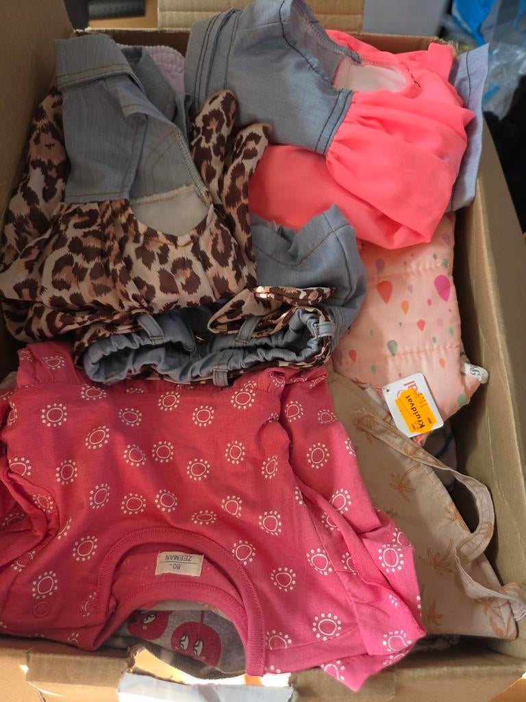 Verhuisdoos vol meisjes kleding maat 80, Ophalen of Verzenden, Zo goed als nieuw, Overige maten