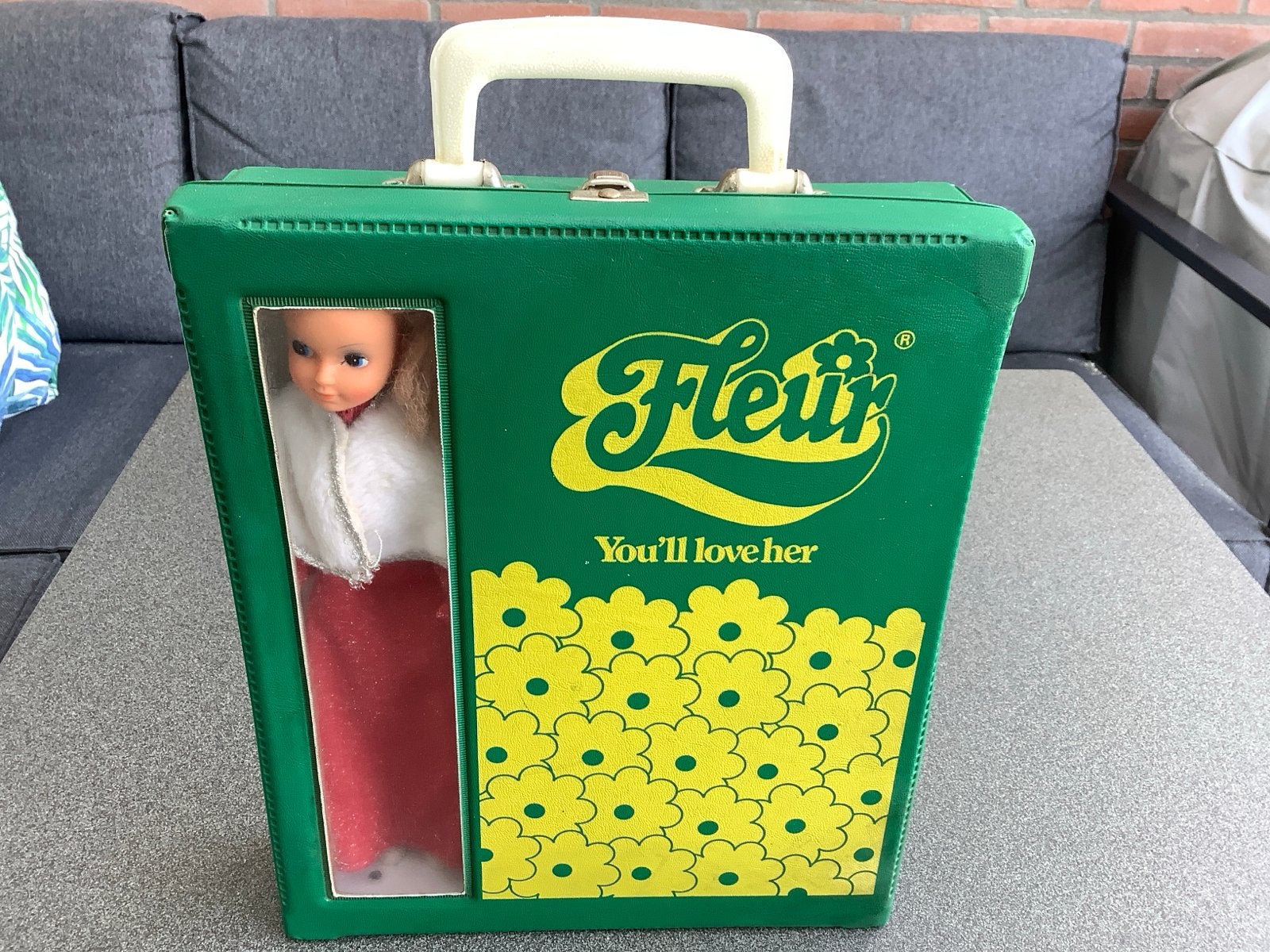 Vintage Fleur pop met koffer en kleding, Ophalen of Verzenden, Gebruikt, Overige typen