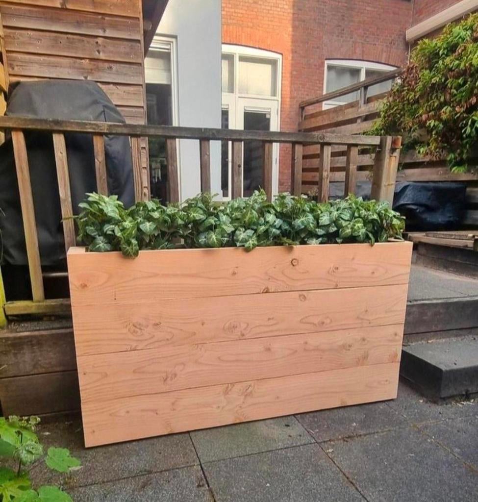 Strakke douglas plantenbak met stijl, privacy en duurzaamhei, Tuin en Terras, Bloembakken en Plantenbakken, 100 cm of meer, Nieuw